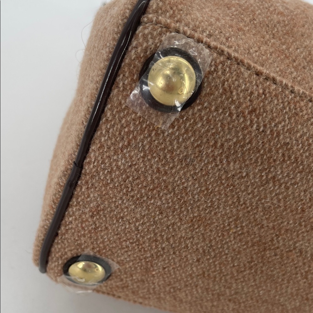 NWOT Coach Signature Stripe Wool Satchel — Style #F24784 - Picture 7 of 12